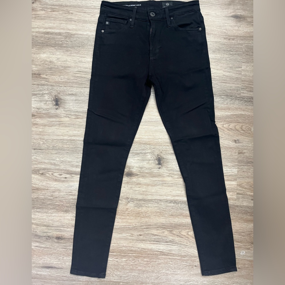 Women’s AG Black The Farrah Skinny Ankle Jean